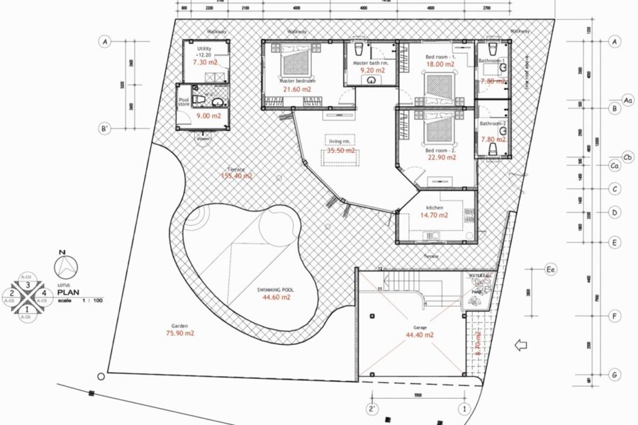 Floorplan Villa Lotus | Bismarcks Paradise Phuket